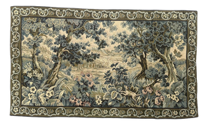 Mid-Century French Jacquard Tapestry in the style of Aubusson, 1960s