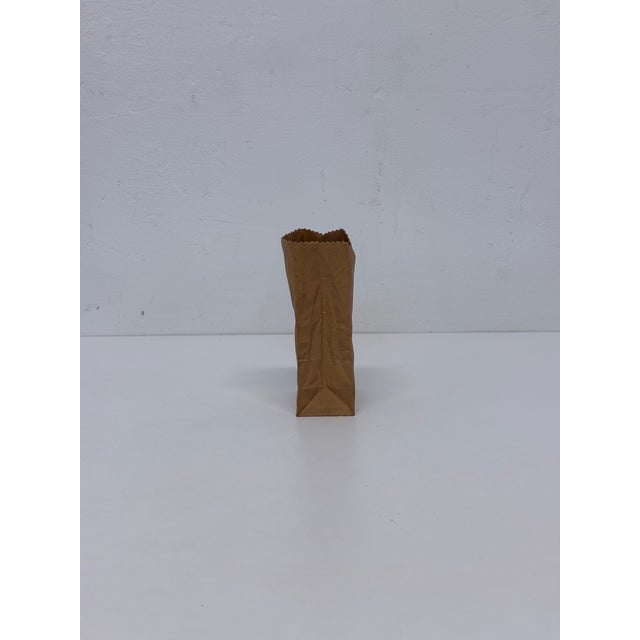 Michael Harvey Ceramic Brown Paper Bag Pop Art Sculpture, 1970s For Sale - Image 4 of 12