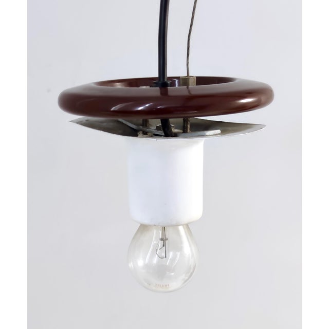 Vintage Adjustable Glass Pendant Light by Ludovico Diaz De Santillana for VeArt, 1970s For Sale - Image 11 of 12