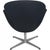 Swan Chair in Black Hallingdal Fabric by Arne Jacobsen, 2006 For Sale - Image 11 of 16