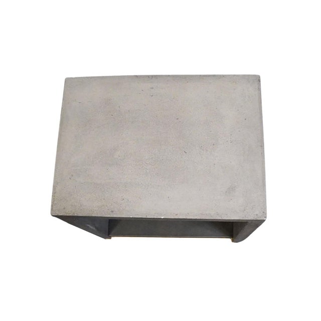 Four Hands Furniture Hugo Contemporary Industrial 22" Concrete Accent End Table For Sale - Image 4 of 10