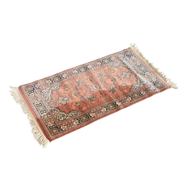 Traditional Karastan Belgian 100% Wool Floral Rose 500-1120 Area Rug Carpet Mat 2' X 4' For Sale - Image 3 of 13