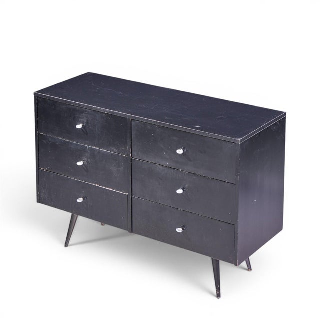 Wood Paul McCobb for Planner Group Mid Century Ebonized 6 Drawer Dresser For Sale - Image 7 of 8