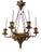 Smaller Neo-Gothic Six-Arm Chandelier For Sale