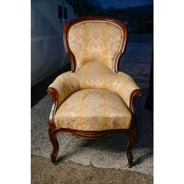 Mid-19th Century Louis Philippe Walnut Armchair For Sale - Image 10 of 18