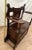 Antique Entry Chair Umbrella, Cane Stand, Under Seat Storage, Solid Dark Oak For Sale - Image 9 of 12