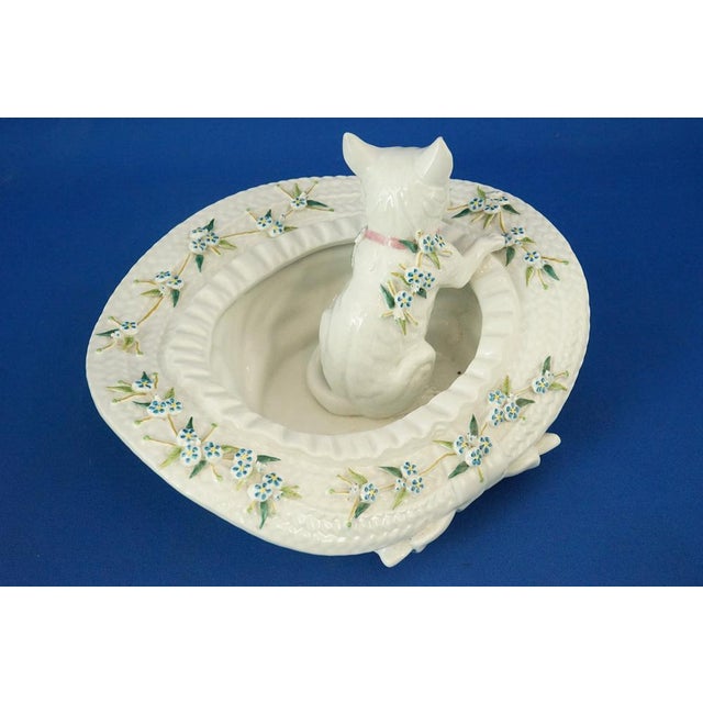 20th Century Porcelain Sculpture Cat in a Hat by Vion & Baury, France, 1890s For Sale - Image 13 of 18
