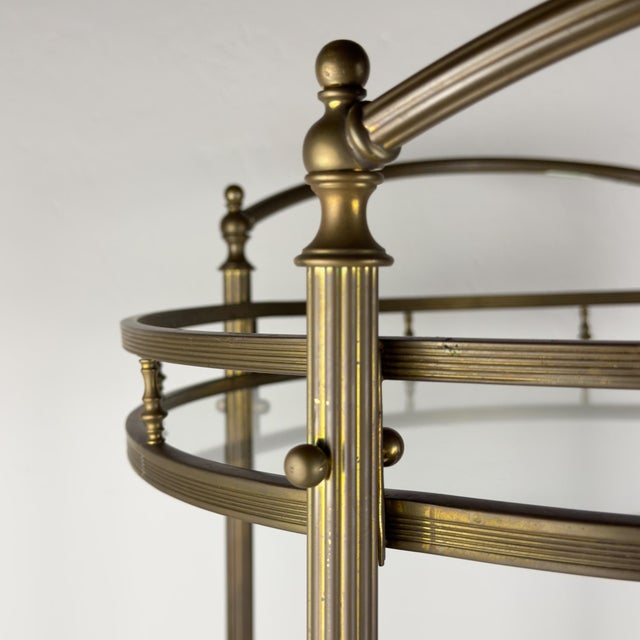 Amazing vintage trolley bar made in France in the 1950s. The bar cart is in very good vintage condition. Dimensions:...