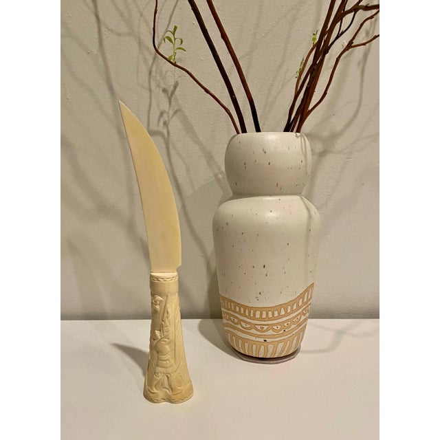 1950s Vintage Native Bone Letter Opener From Chukotka For Sale - Image 5 of 8