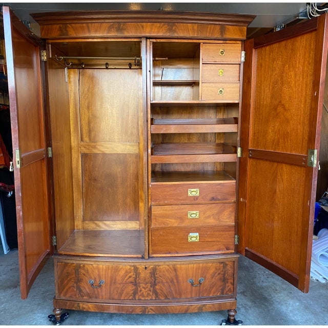 Mid 20th Century Antique Mahogany Armoire Chairish