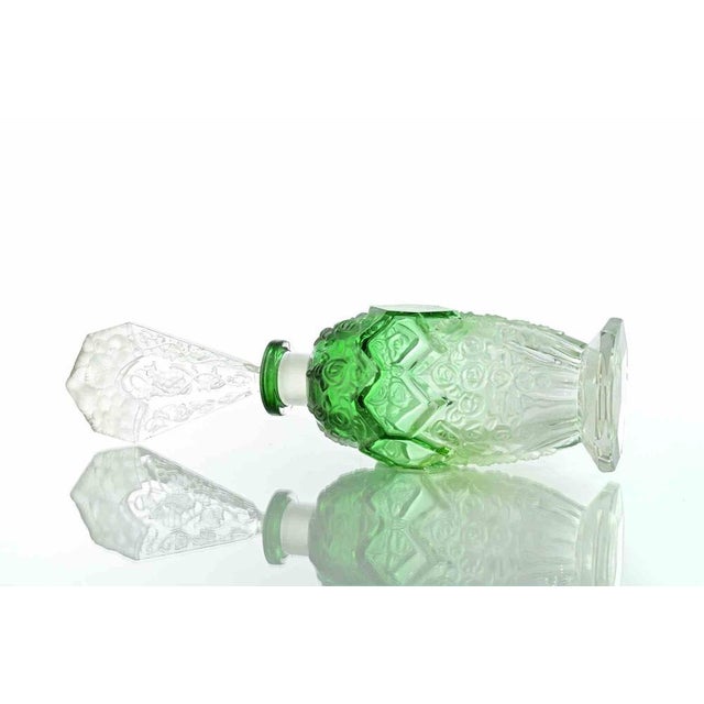 Art Deco Opaline Glass Perfume Bottle in the style of René Lalique, 1930s For Sale - Image 3 of 5