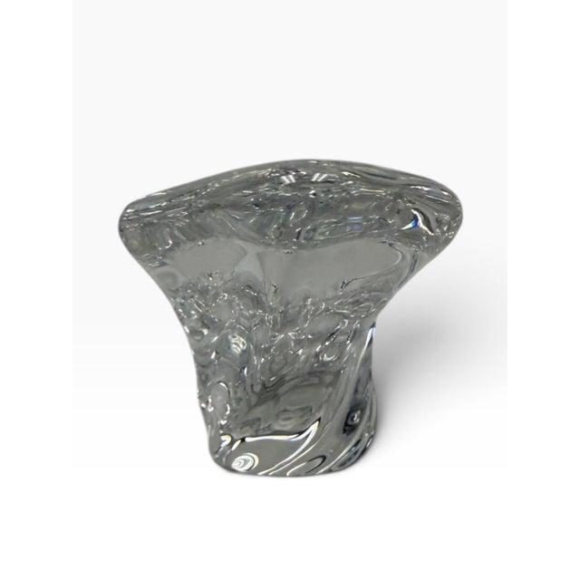 Mid-Century Modern Mid 20th Century Baccarat France Signed "Cadix" Crystal Freeform Bowl & Catchall For Sale - Image 3 of 7