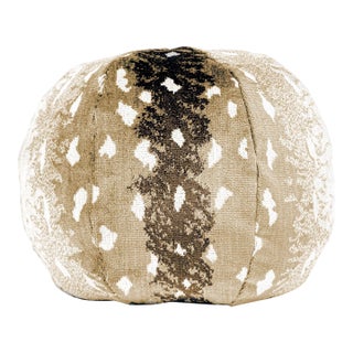 Scalamandre 12" Antelope Ball Pillow in Sahara For Sale