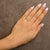 Early 21st Century 10K Yellow Gold 1/4 Cttw Lab Grown Diamond Vertical Three Stone Ring - Size 8 For Sale - Image 5 of 6