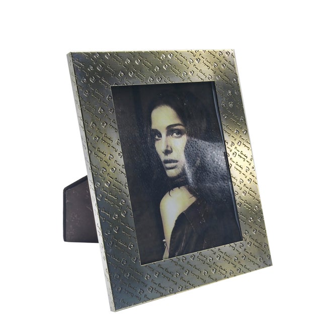 Rectangular Brass Photo Frame from Pierre Cardin, 1970s For Sale - Image 6 of 6