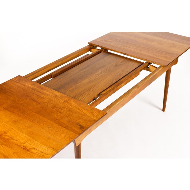 Wood 1960s Danish Modern Mid Century Teak Dining Table — Finn Juhl Fd-540 for France + Son — Two Leaves For Sale - Image 7 of 11
