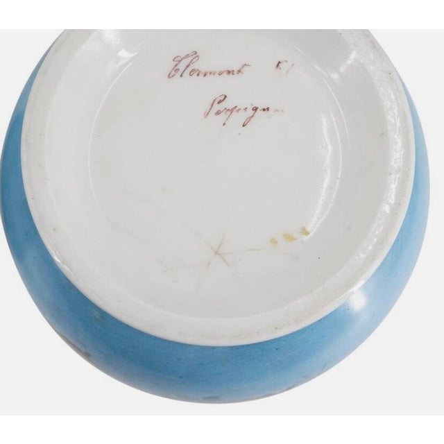 19th Century French Ceramic Planters by Clermont Fils - Set of 2 For Sale In Chicago - Image 6 of 9