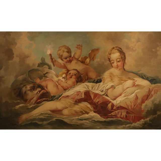 18th Century Cerchia Di Francois Boucher, the Birth of Venus Boucher, 1770, Oil on Canvas For Sale - Image 5 of 14