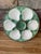 Antique 1920s French Longchamp Majolica Green and White Oyster Plate For Sale - Image 12 of 14