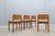 Wood Vintage Wooden Dining Chairs with Straw Seat, 1970s, Set of 4 For Sale - Image 7 of 16