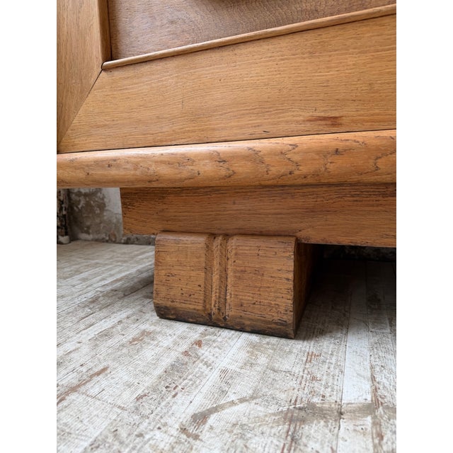 Art Deco Oak Sideboard by Dudouyt, 1940s For Sale - Image 17 of 18