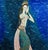 This artwork titled "Bali Princess" variant blue, 1996, is an original color serigraph on thin rice paper taped to a sheet...