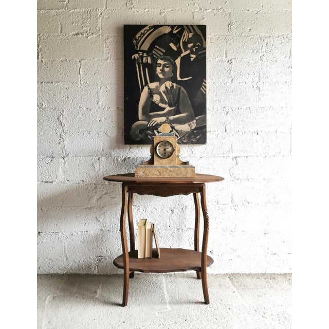 This high-quality Villeroy & Boch Septfontaines mantel/table clock dates from the 1930s and features an elegant,...