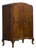 British Art Deco Burr Walnut Tallboy Linen Cabinet, 1930s For Sale