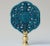 Chinese Zodiac Carved Stone Lamp Finial on Brass Hardware For Sale - Image 4 of 4