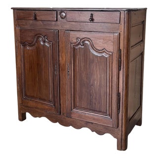 19th Century Spanish Walnut 2-Door Buffet For Sale