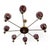 Chandelier with Violet Shades, 1950s For Sale - Image 3 of 7