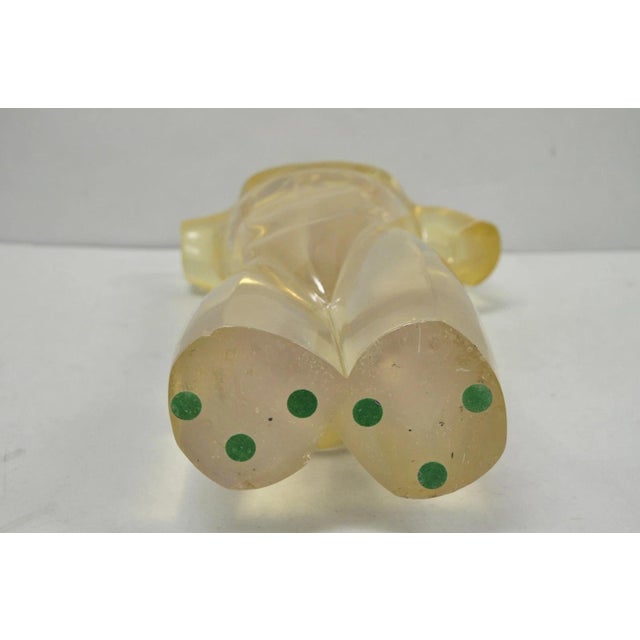Vintage Mid Century Italian Modern Lucite Acrylic Nude Bust Modernist Sculpture For Sale - Image 17 of 18