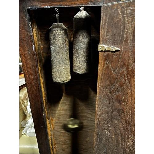 Longcase Clock in Carved Oak For Sale - Image 14 of 15