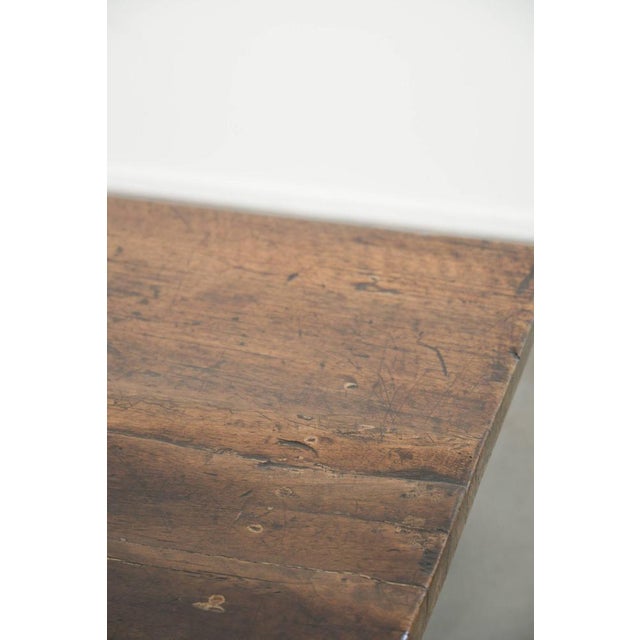 Antique Southern European Rectangular Walnut Coffee Table with Two Drawers For Sale - Image 15 of 17