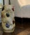 Mid-Century Modern Yellow Ceramic Umbrella Stand with Masks from Cer. Art. Acabbo Amalfi, Italy, 1970s For Sale - Image 3 of 13