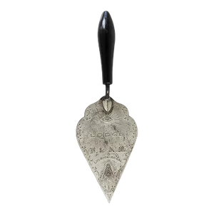Antique Miniature Sterling Silver Masonic Trowel Los Angeles
