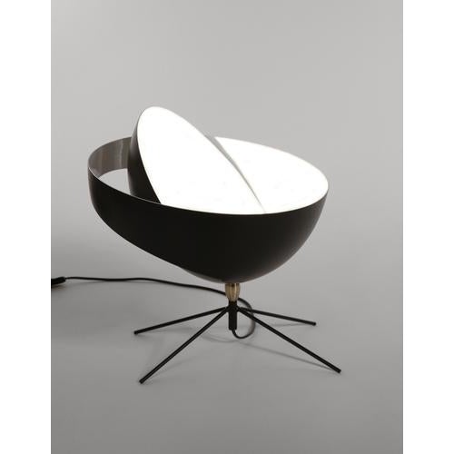 Mid-Century Modern Black Saturn Table Lamp by Serge Mouille For Sale - Image 4 of 10