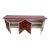 Brown Credenza with 4 Doors in Bordeaux Red Glass and Mirror For Sale - Image 8 of 11
