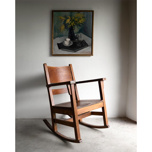 Art Deco Large Dutch Expressionist Still Life, Vintage Original Oil Painting, C. 1940s For Sale - Image 3 of 10