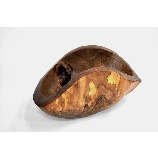 Contemporary Walnut Vessel 1466 by Jörg Pietschmann For Sale - Image 3 of 9