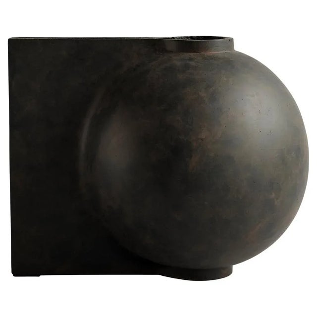 Not Yet Made - Made To Order Coffee Offset Vase Big by 101 Copenhagen For Sale - Image 5 of 5