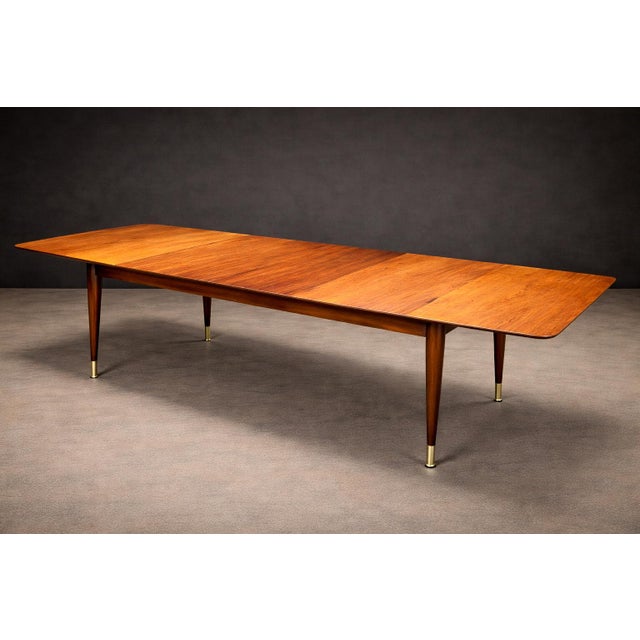 Wood Extendable Brazilian Modern Dining Table in Caviúna Wood by Giuseppe Scapinelli, 1950s For Sale - Image 7 of 12
