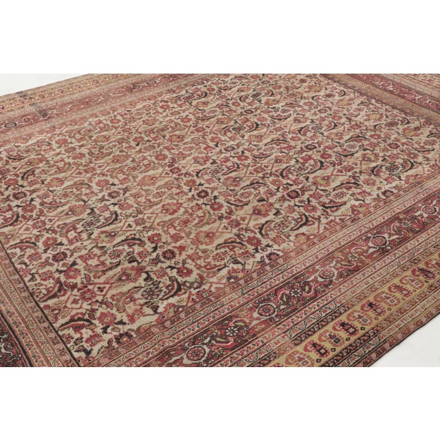 Traditional Antique 20th Century Doroksh Rug in Jewel Tones With Paisley Design - Rug & Kilim For Sale - Image 3 of 9