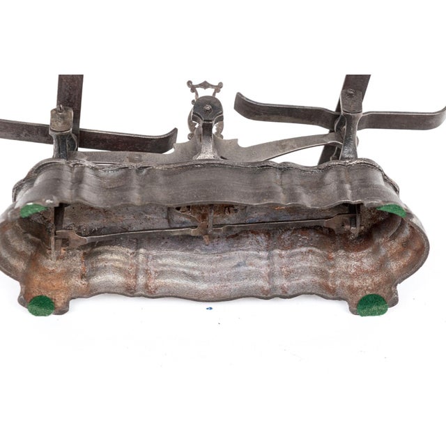 19th Century Antique Breveté s.d.d.g. Iron and Brass Table Top Balance Scale For Sale - Image 5 of 7