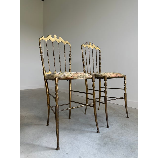 Traditional Brass Chiavari Chairs, Italy, 1960s, Fratelli Levaggi/Guiseppe Gaetano Descalzi For Sale - Image 3 of 11