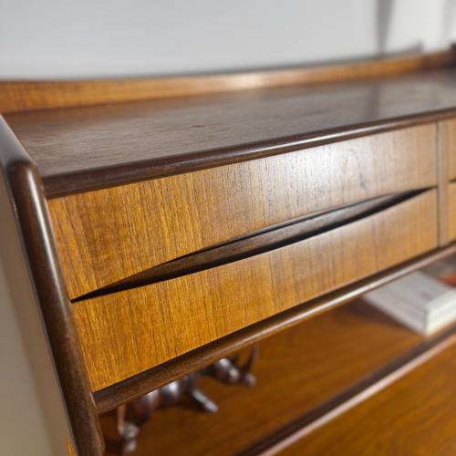 Danish Teak Pull-Out Desk, 1960 For Sale - Image 11 of 14