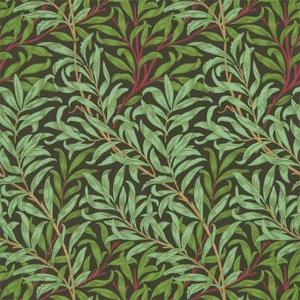 Morris & Co Willow Bough Wallpaper in Bitter Chocolate - a Sample