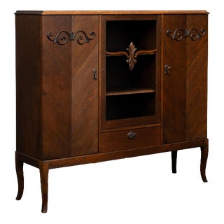 Art Nouveau Sideboard in Oak, Late 20th Century For Sale