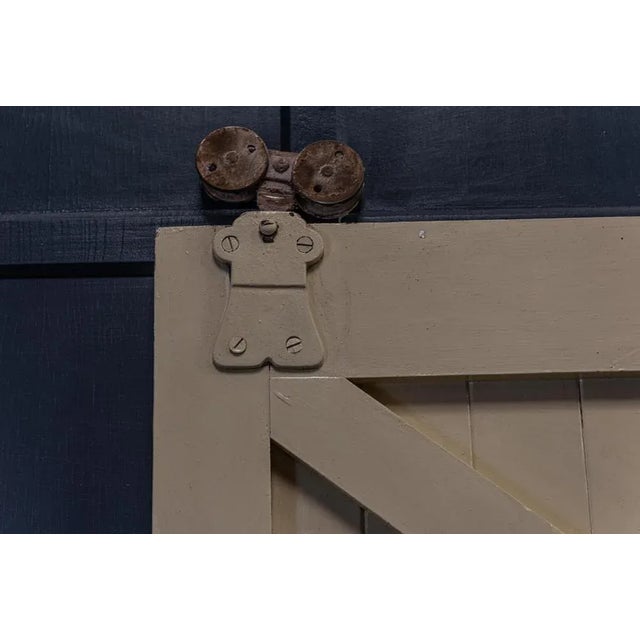 Wood 19th Century English Oversized Sliding Barn Door For Sale - Image 7 of 13