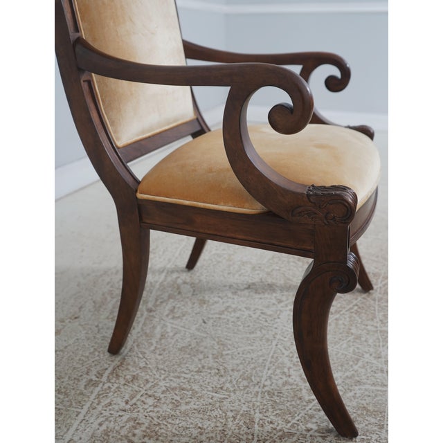 Wood Set of 10 Century Regency Dining Chairs For Sale - Image 7 of 18